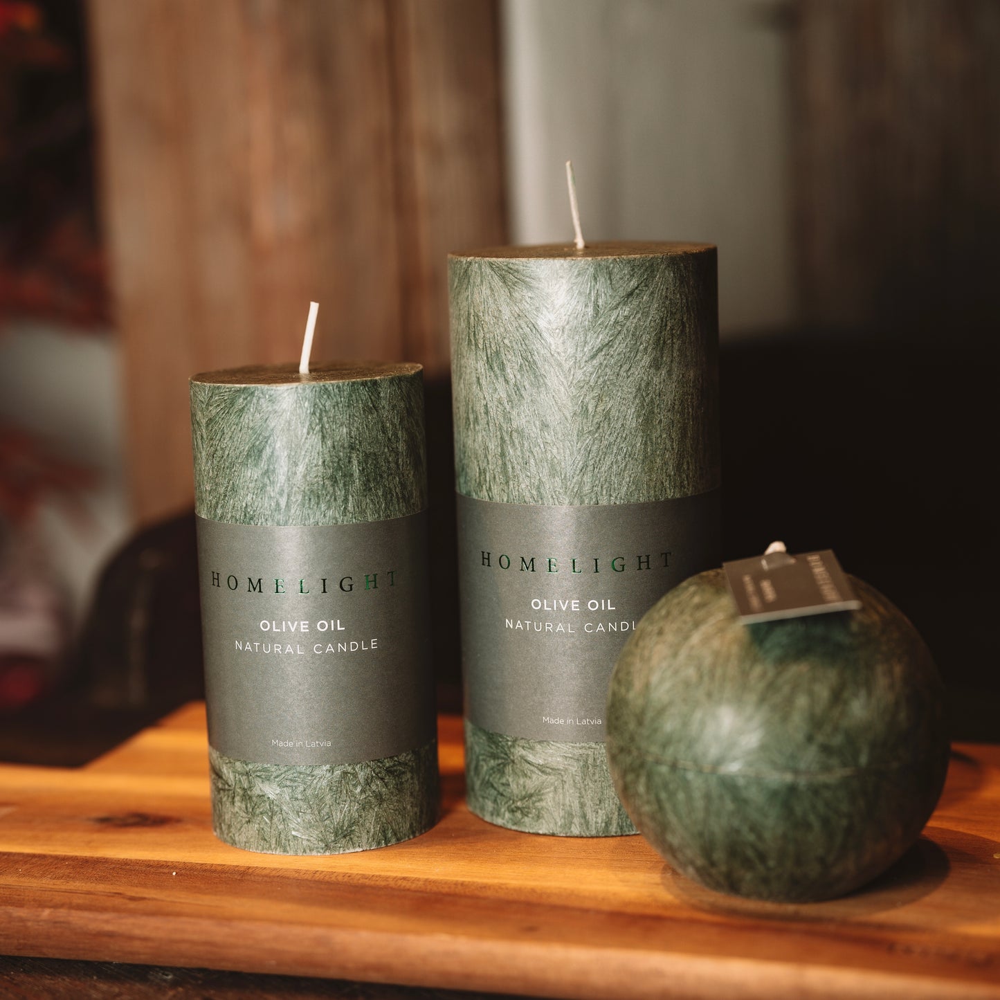 "Homelight" Olive oil candle-cylinder