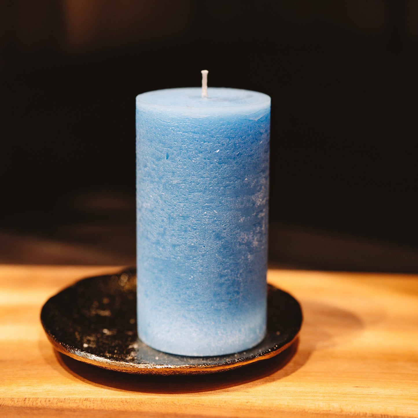 Rustic candle "Blue"