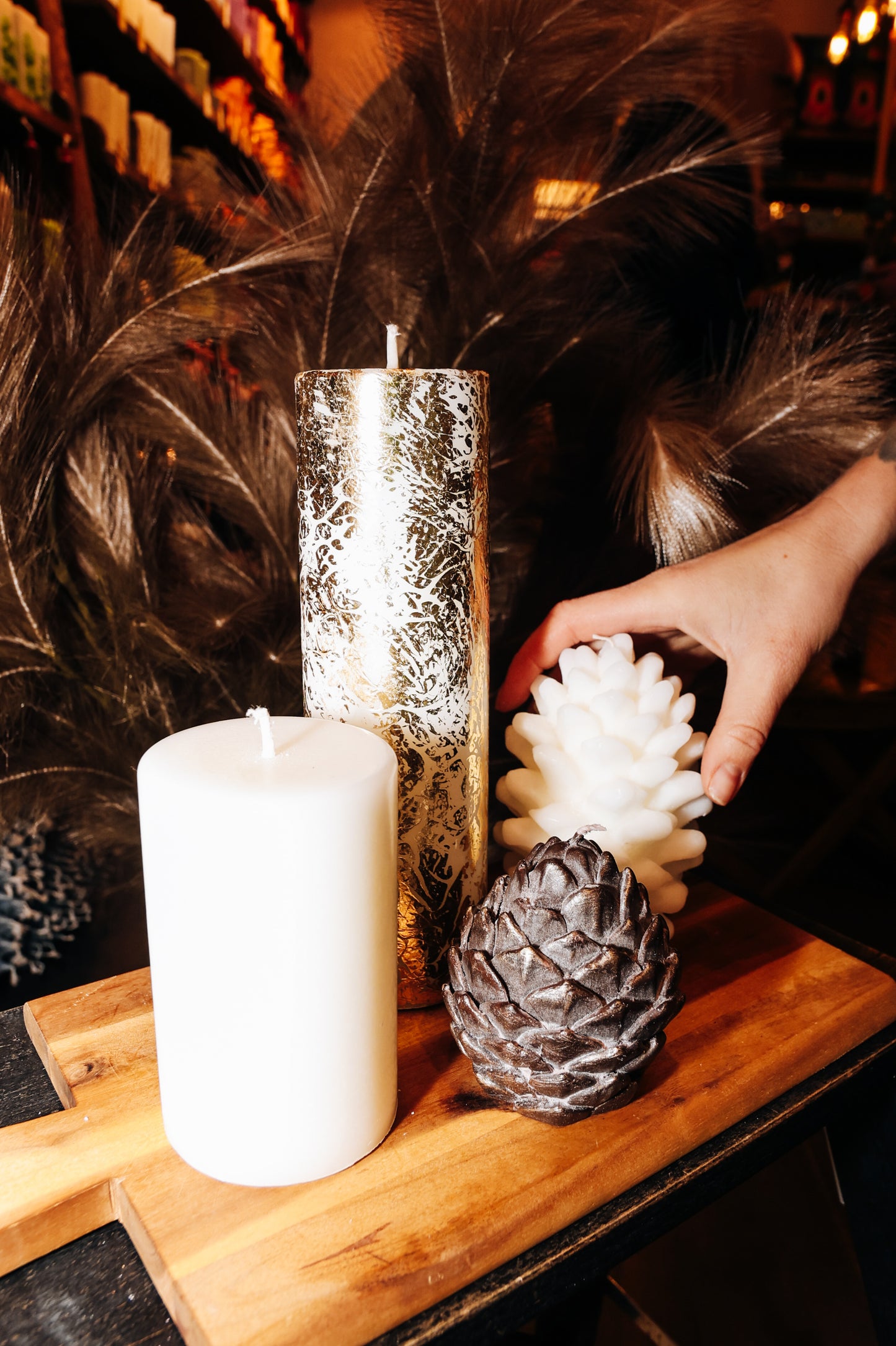 Adventes Eko stearīna sveču komplekts “Ziema”