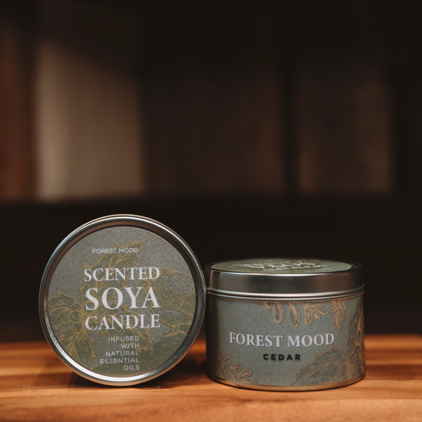 Cedar Scented Soy Wax Candle