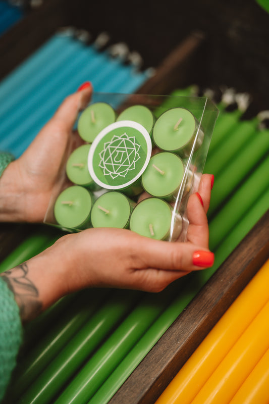 Chakra Tea Candles "Heart Chakra"