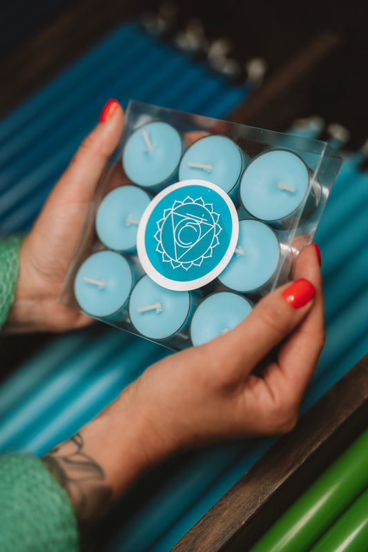 Chakra Tea Candles "Throat Chakra"