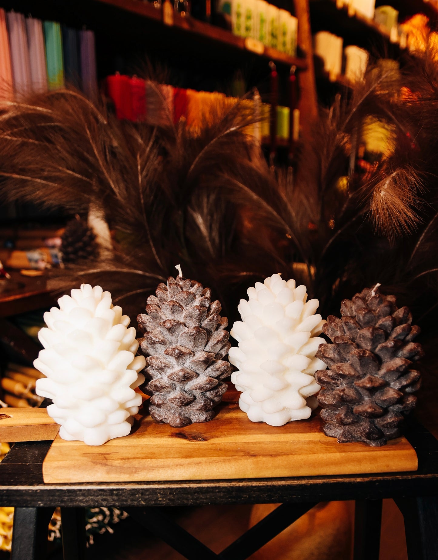 Adventes Eko stearīna sveču komplekts ”Čiekurs”