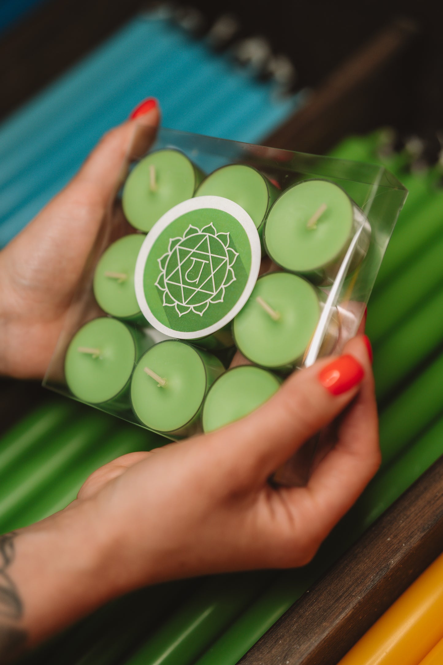 Chakra Tea Candles "Heart Chakra"