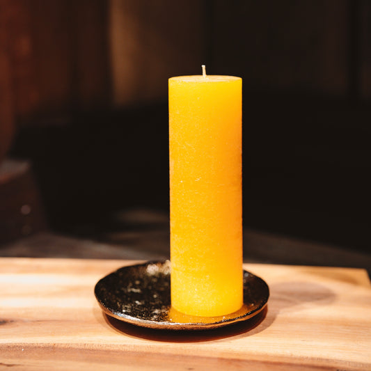 Rustic candle "Yellow"