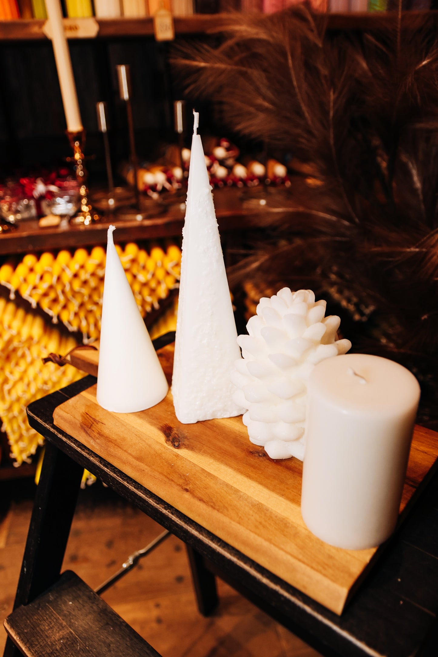 Adventes Eko stearīna sveču komplekts “Pirmamīda”