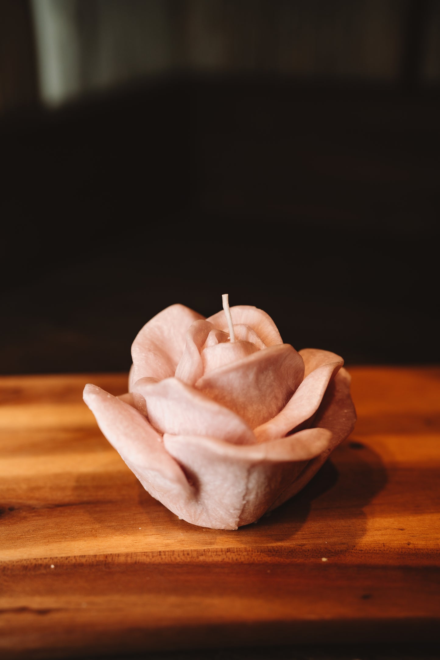 Eco stearin figurine bag "Pink Rose "