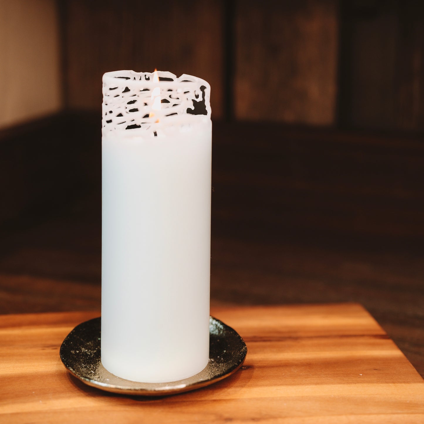 Eco Stearin Candle "Cylinder" (L)