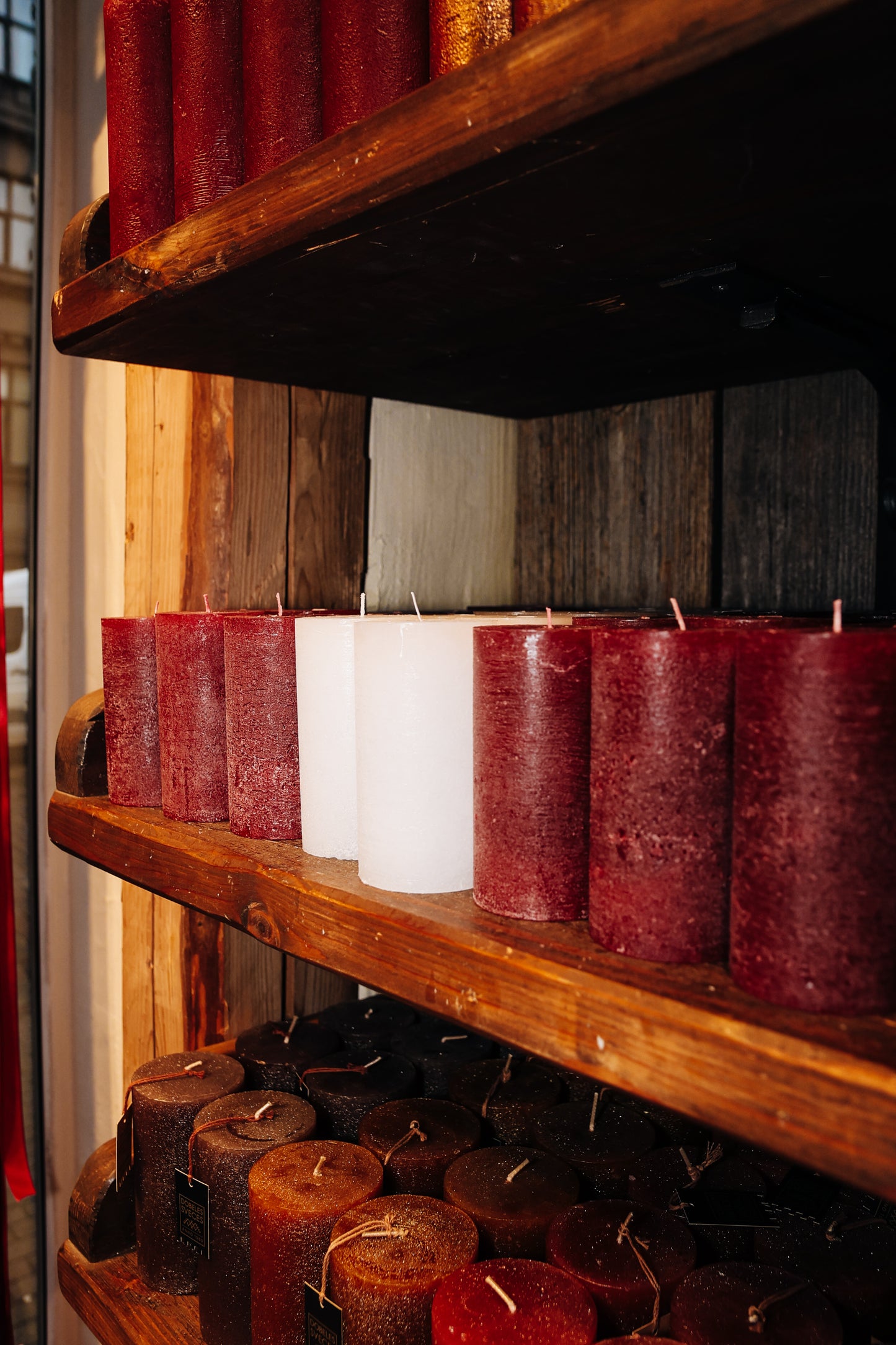 Rustic candle "Latvia"