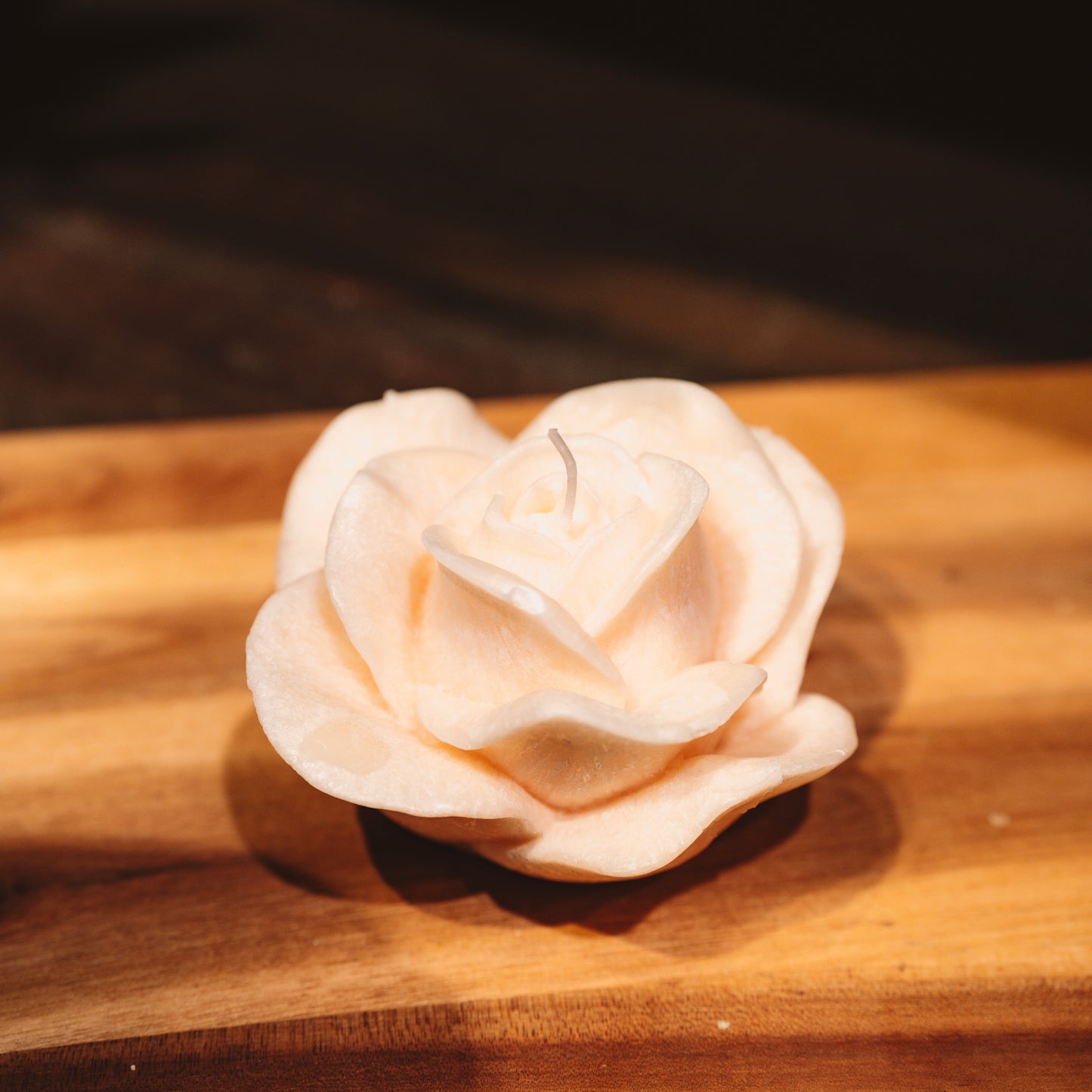 Eco stearin figurative twine "White Rose"