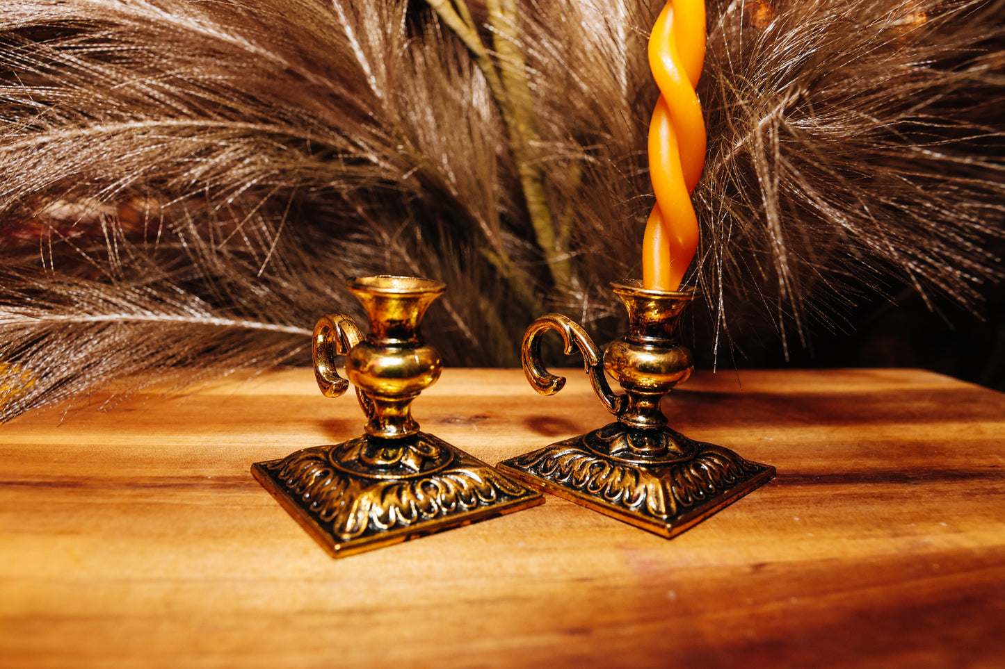 Metal candle holder for church candles