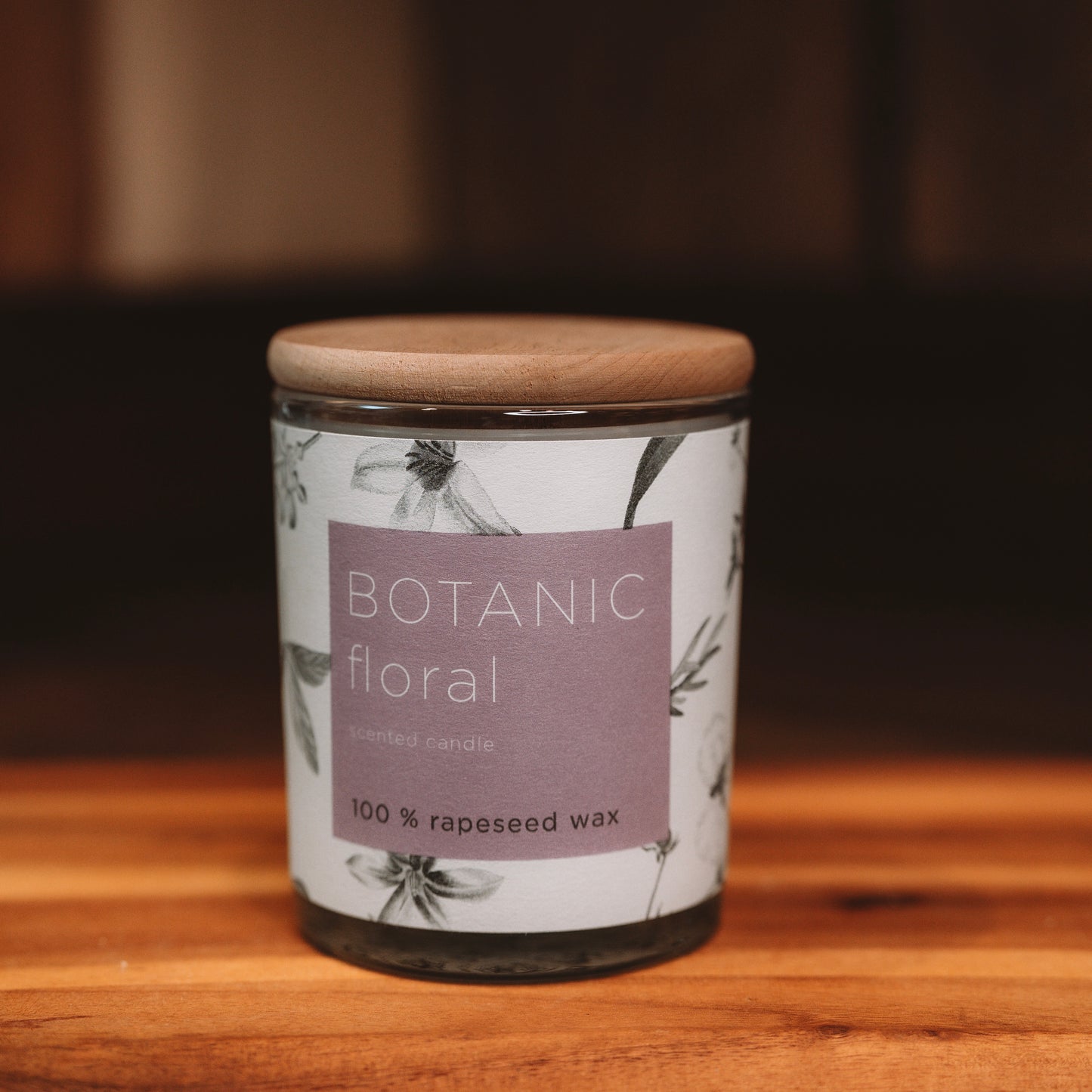 Rapšu vaska svece ar jasmīna aromātu