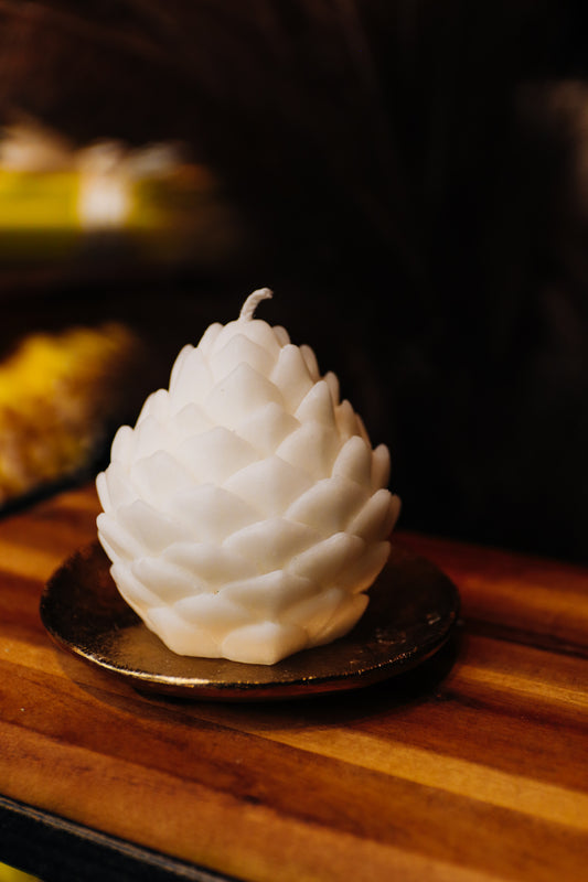Eco stearin candle "Cone"