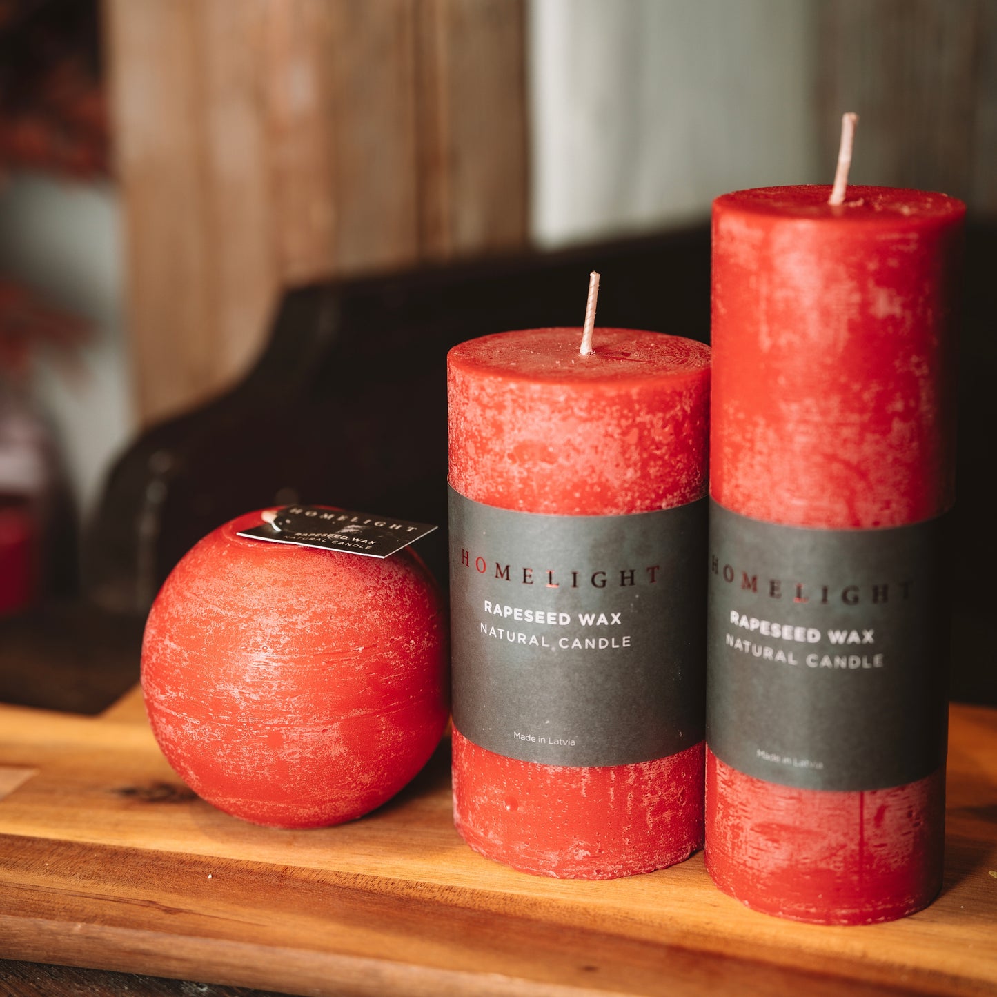 "Homelight" Rapeseed wax candle set
