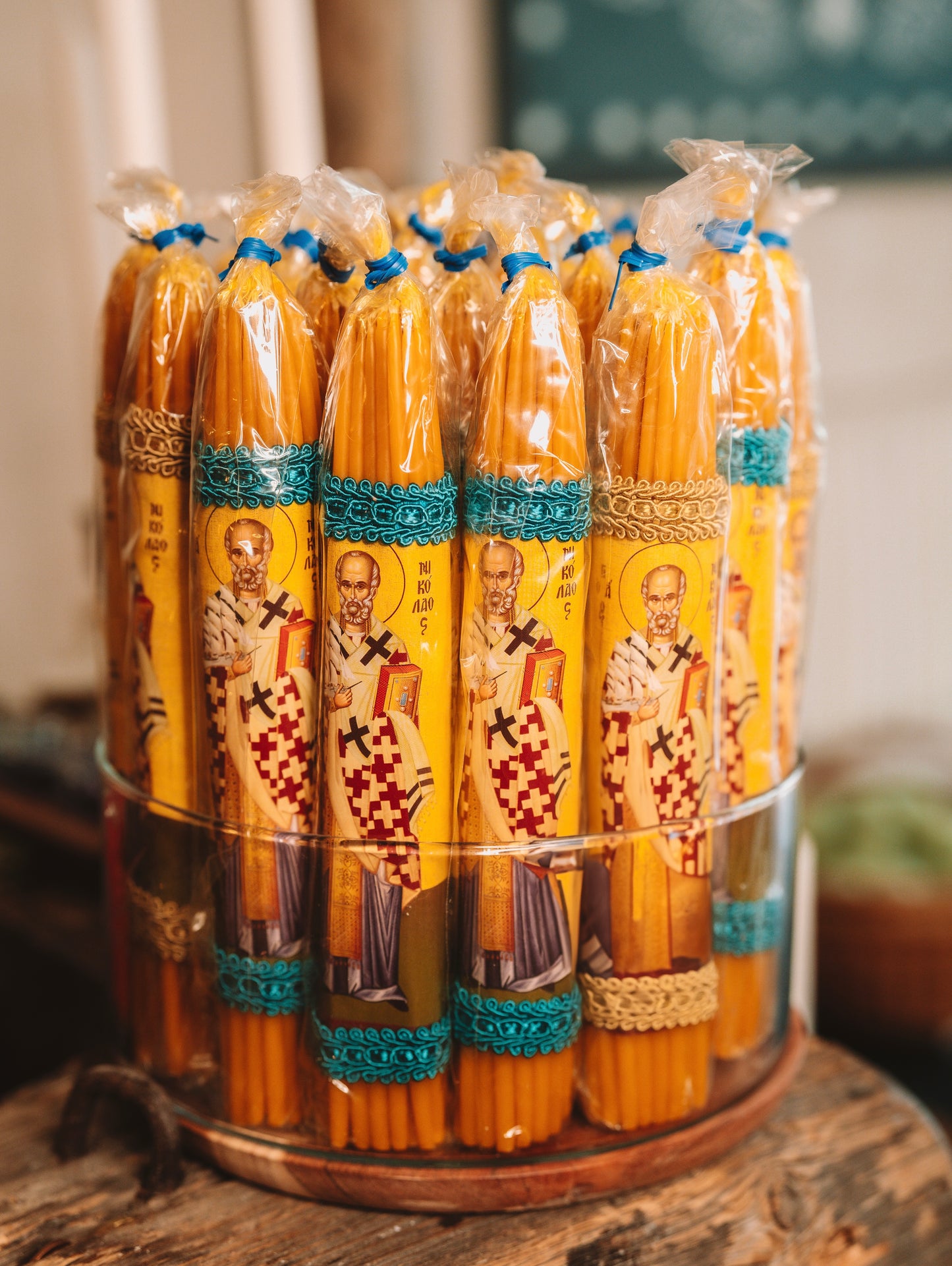 St. Nicholas the Wonderworker Beeswax Candles