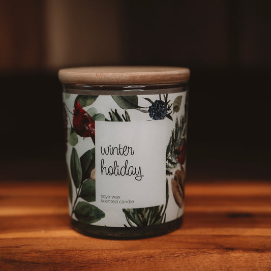 Soy wax candle "Winter holiday"