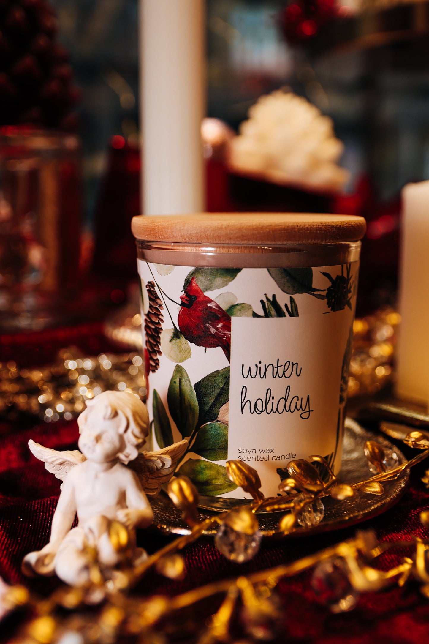 Soy wax candle "Winter holiday"