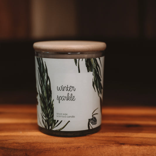  Soy wax candle "Winter sparkle"