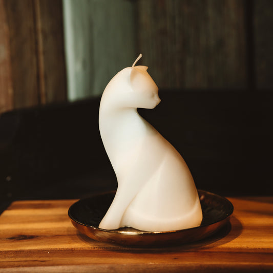 Eco Stearin Figure Candle "Cat"