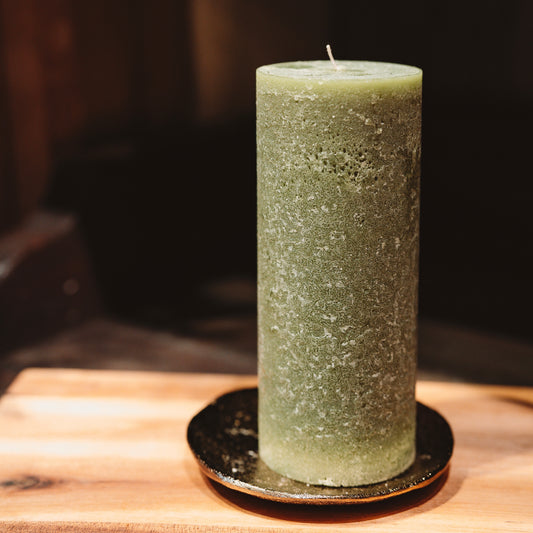 Rustic candle "Green"