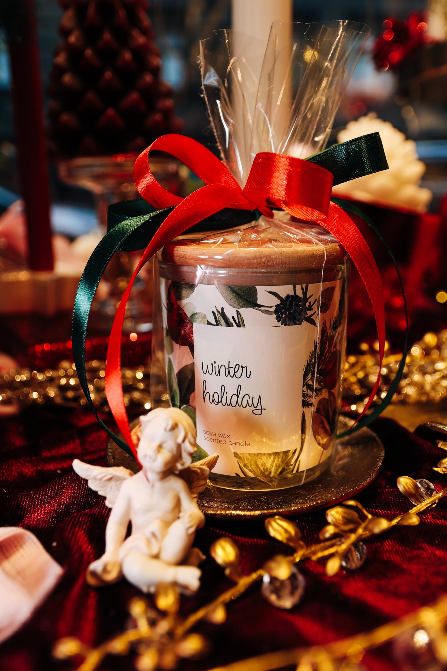 Soy wax candle "Winter holiday"