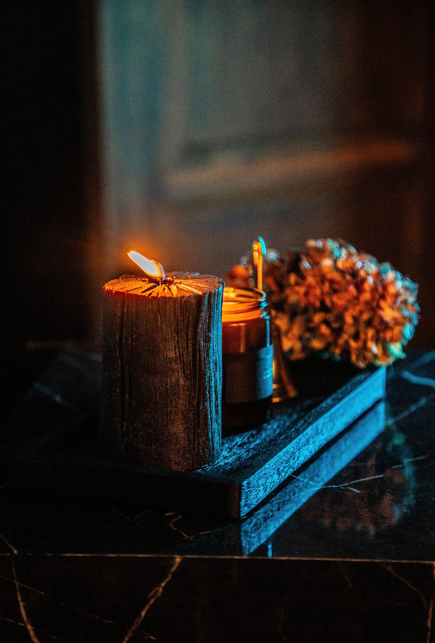 Wooden Candle Tray (Small)