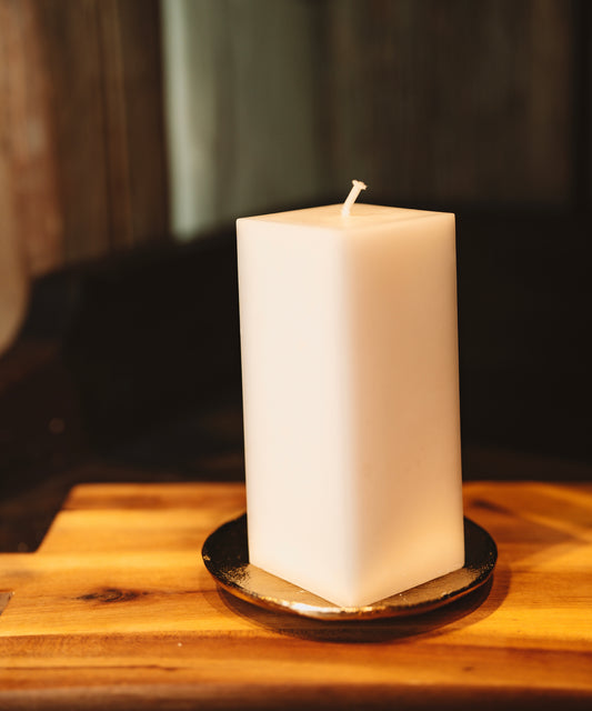 Eko stearīna svece “Četrstūris”