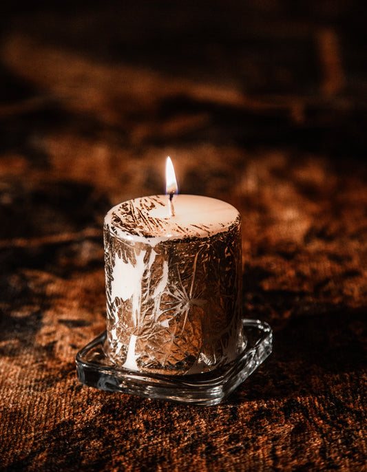 Glass Candle Tray
