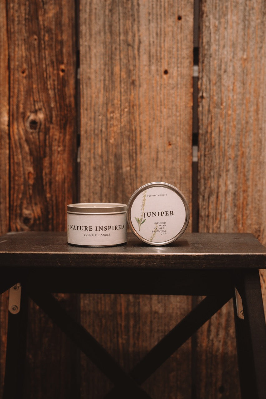 Juniper Scented Soy Wax Candle