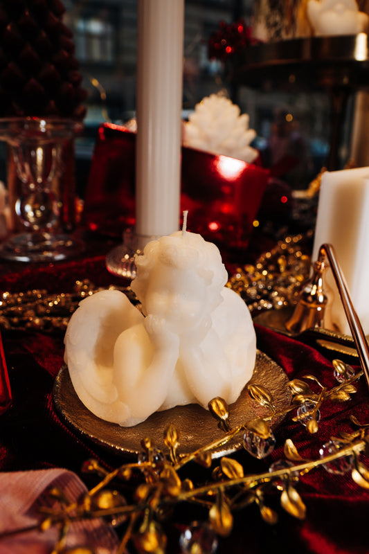 Eco Stearin Figure Candle "Angel"